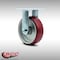 Service Caster 6 Inch Stainless Steel Poly on Aluminum Wheel Rigid Caster with Roller Bearing SCC-SS30R620-PAR - alternate 4